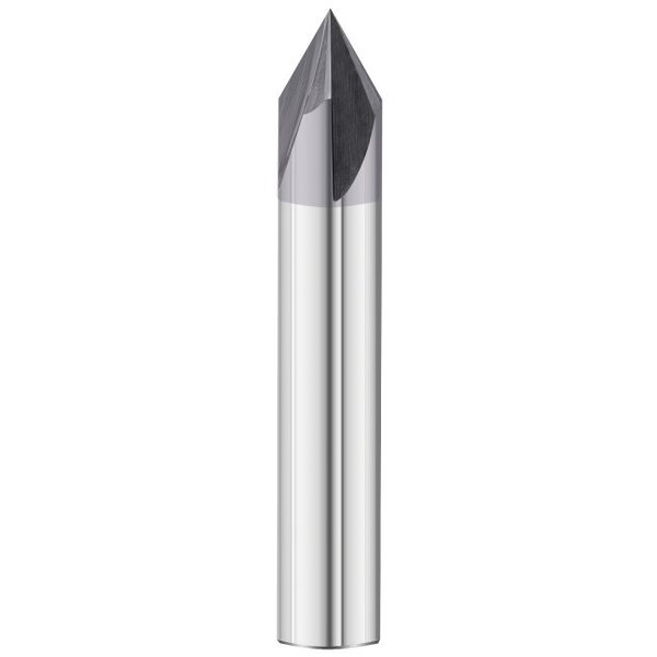 Fullerton Tool 60°, 90°, 120° End Style - 3730 Chamfer Mill GP End Mills, TIALN, Straight, Chamfer, Standard, 1/8 36155